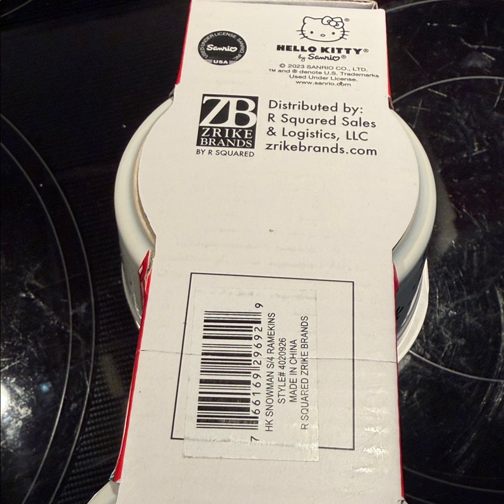 Hello Kitty Ramekins with Red and White Design - Picture 2 of 5